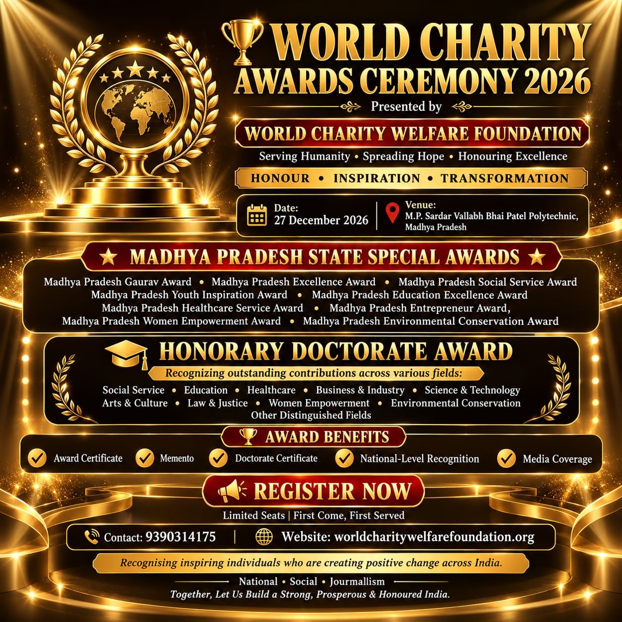 WORLD CHARITY AWARDS CEREMONY